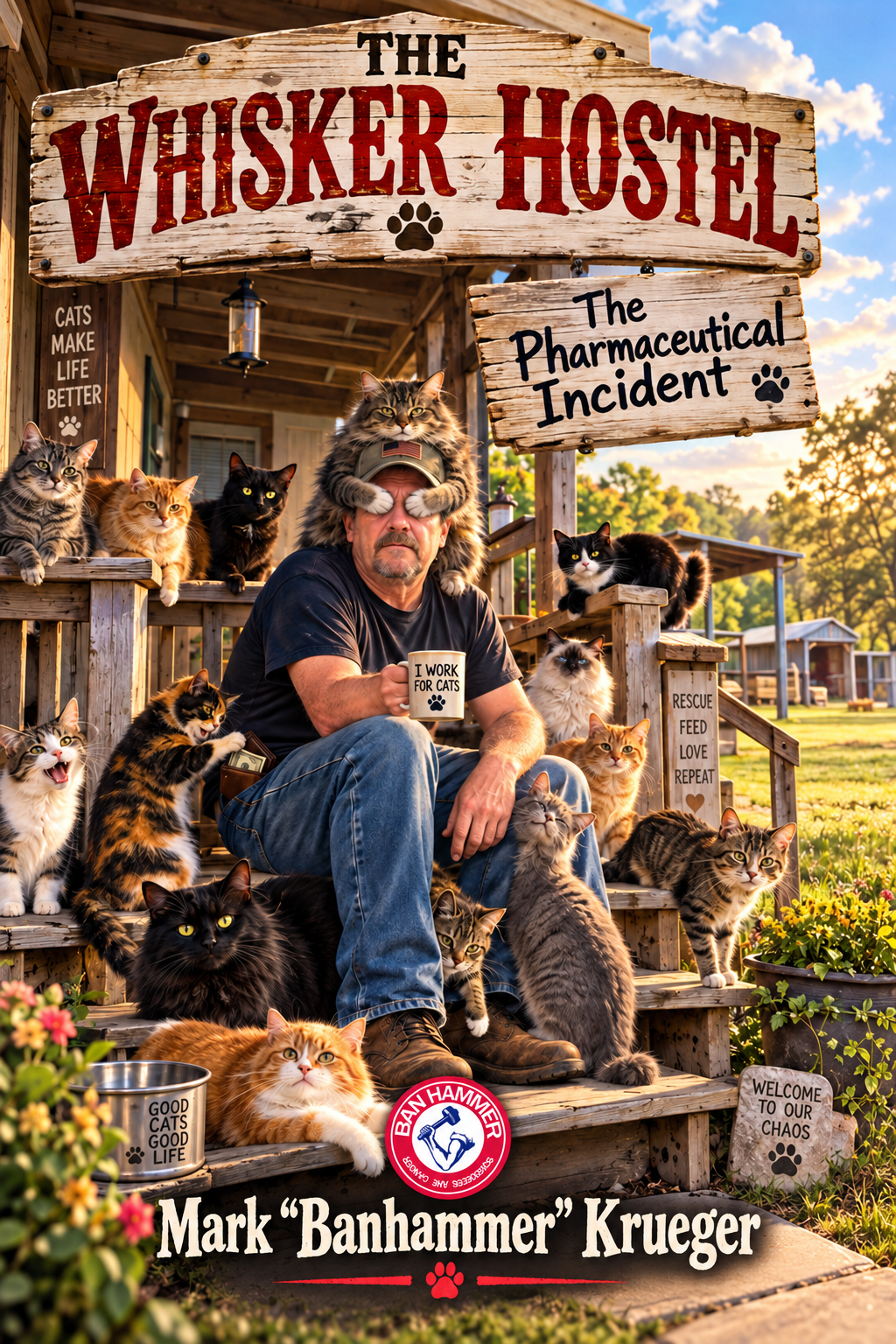 The Pharmaceutical Incident cover with Ban Hammer author branding